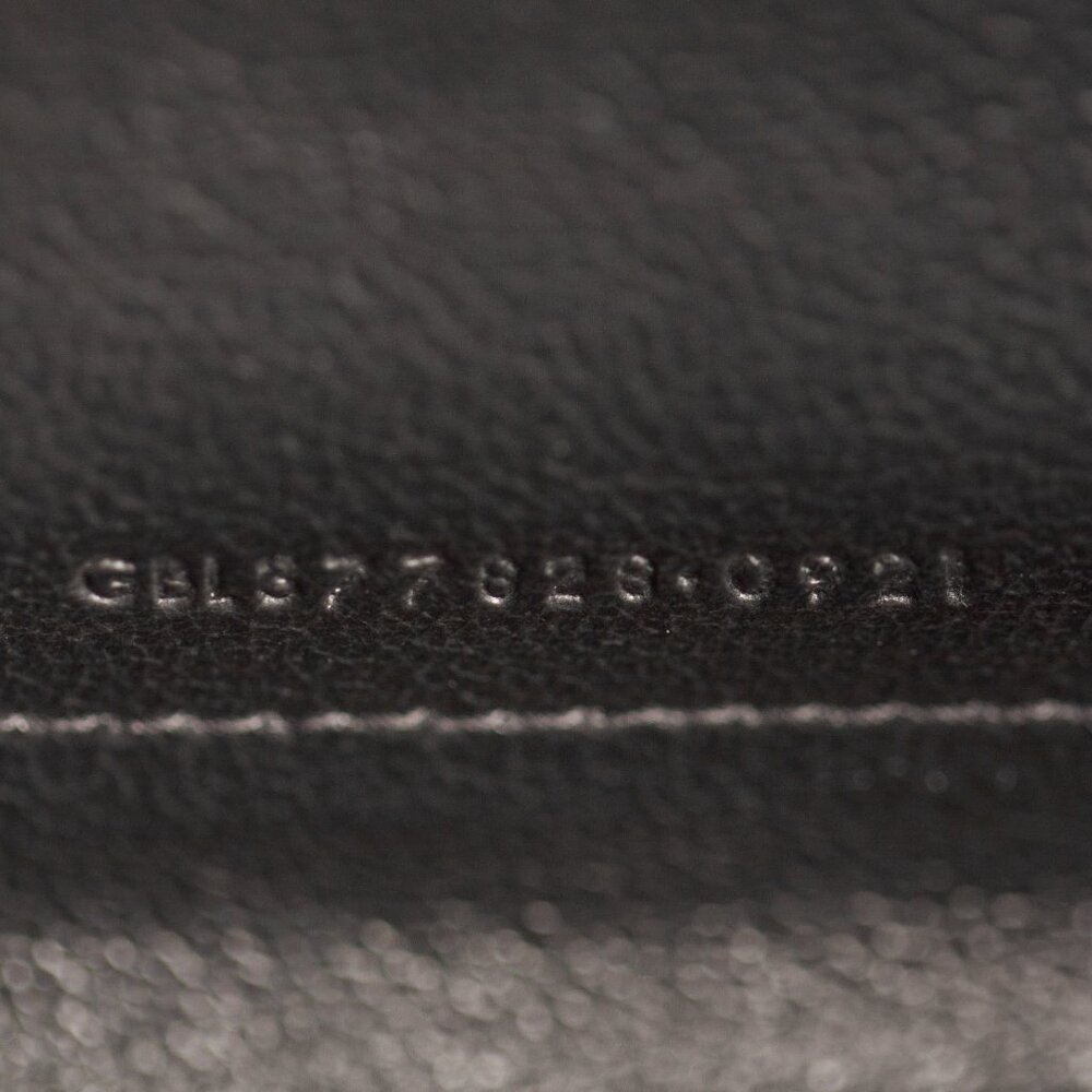 Authentic Saint Laurent Classic Cassandre Black Grain De Poudre Wallet on Chain - Picture 9 of 10